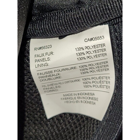 Nike Futura 365 Faux Fur Mini Backpack Black with White Swoosh Nike Purse Bag - Picture 5 of 12